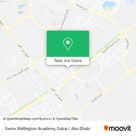 Gems Wellington Academy map