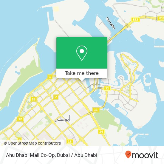 Ahu Dhabi Mall Co-Op map