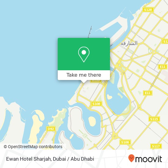 Ewan Hotel Sharjah map