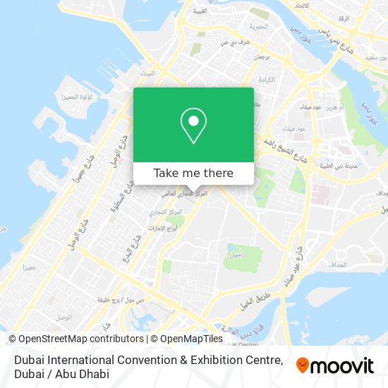 Dubai International Convention & Exhibition Centre map
