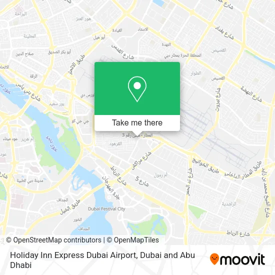 Holiday Inn Express Dubai Airport map