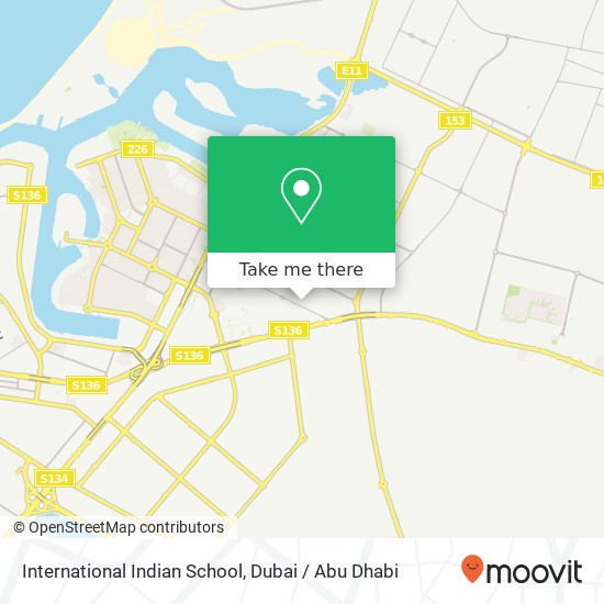 International Indian School map