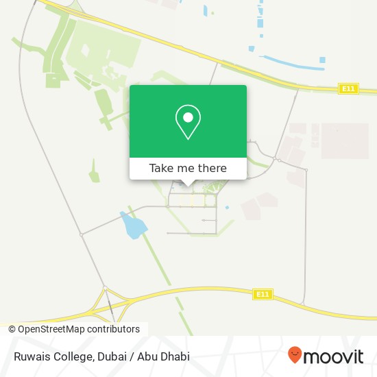 Ruwais College map