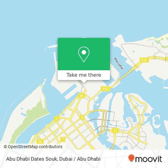 Abu Dhabi Dates Souk map