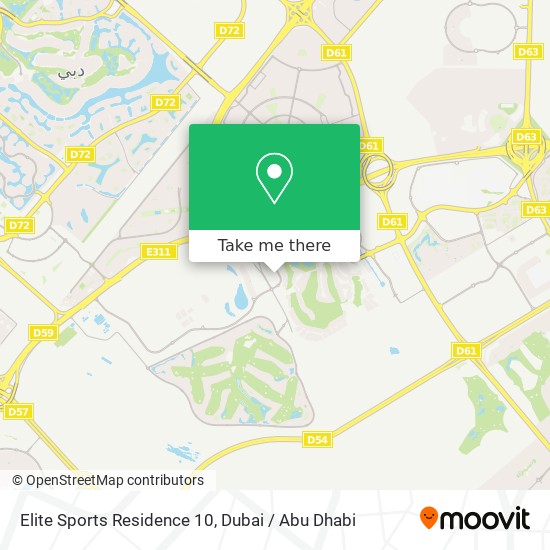 Elite Sports Residence 10 map