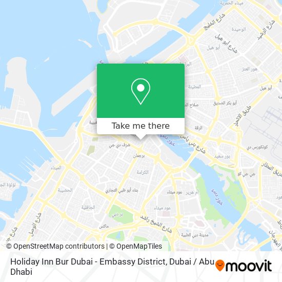 Holiday Inn Bur Dubai - Embassy District map