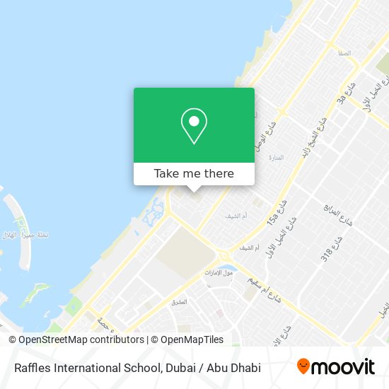 Raffles International School map