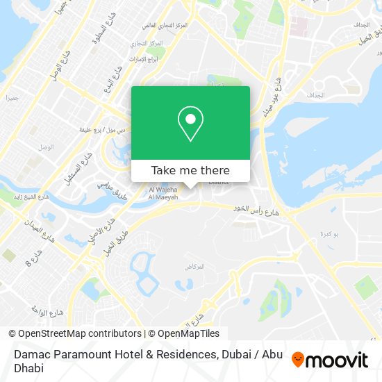 Damac Paramount Hotel & Residences map