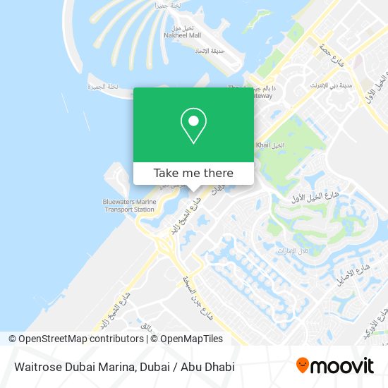 Waitrose Dubai Marina map