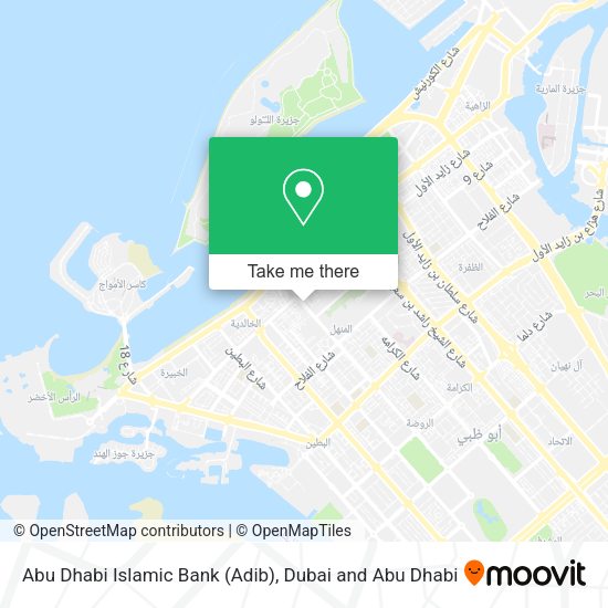 Abu Dhabi Islamic Bank (Adib) map