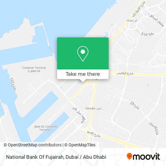 National Bank Of Fujairah map