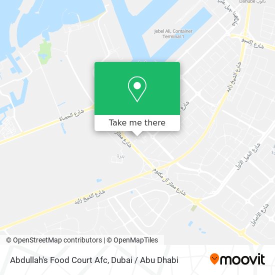 Abdullah's Food Court Afc map