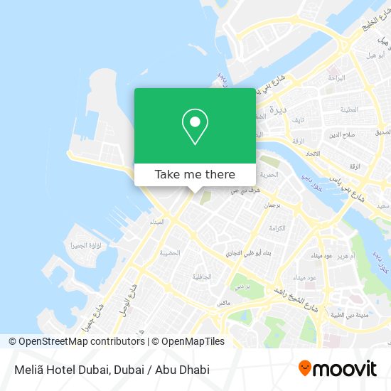 Meliã Hotel Dubai map