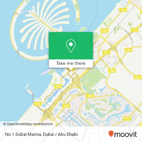 No.1 Dubai Marina map