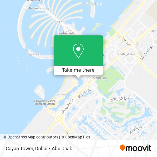 Cayan Tower map