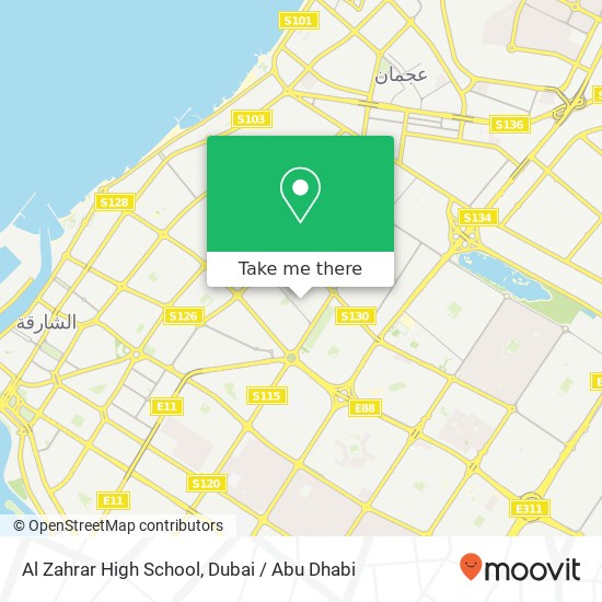 Al Zahrar High School map
