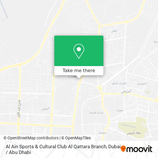 Al Ain Sports & Cultural Club Al Qattara Branch map