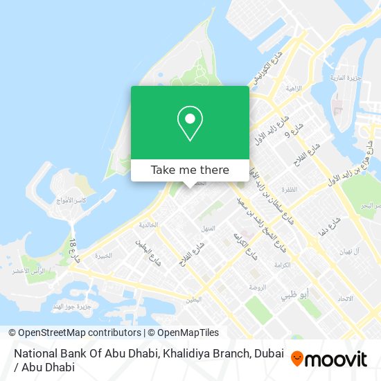 National Bank Of Abu Dhabi, Khalidiya Branch map