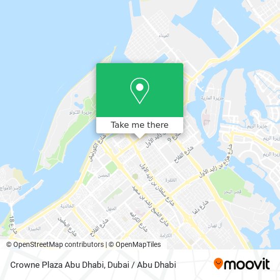 Crowne Plaza Abu Dhabi map