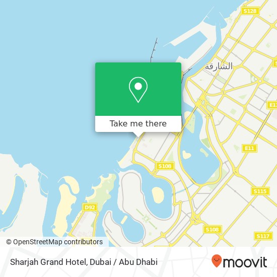 Sharjah Grand Hotel map
