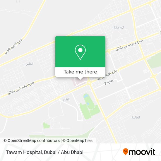 Tawam Hospital map
