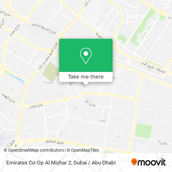Emirates Co-Op Al Mizhar 2 map