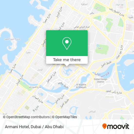 Armani Hotel map