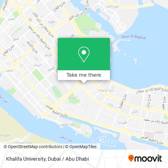 Khalifa University map