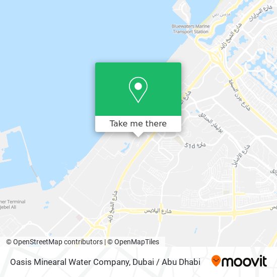 Oasis Minearal Water Company map