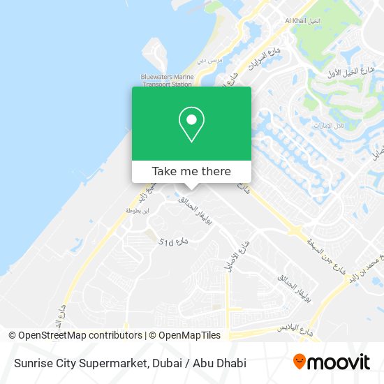 Sunrise City Supermarket map