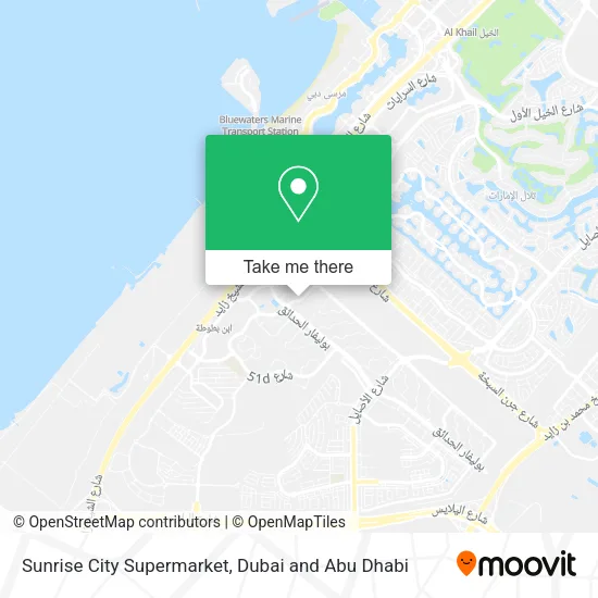 Sunrise City Supermarket map