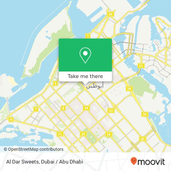 Al Dar Sweets map