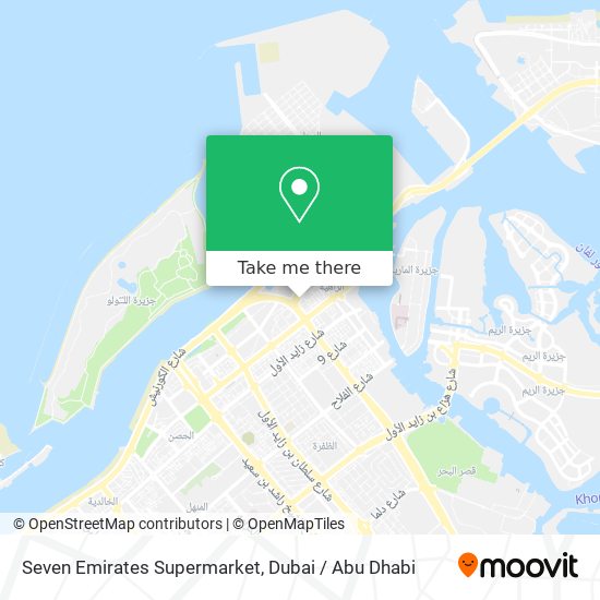 Seven Emirates Supermarket map