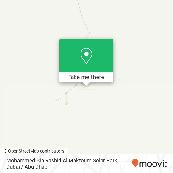 Mohammed Bin Rashid Al Maktoum Solar Park map