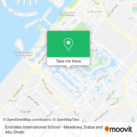 Emirates International School - Meadows map