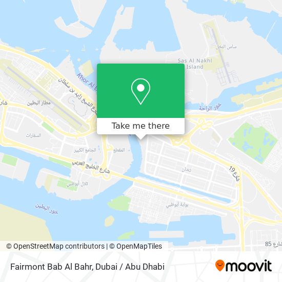 Fairmont Bab Al Bahr map