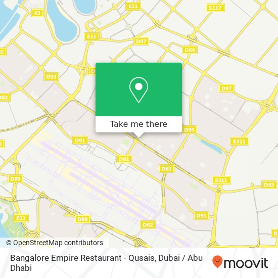 Bangalore Empire Restaurant - Qusais map