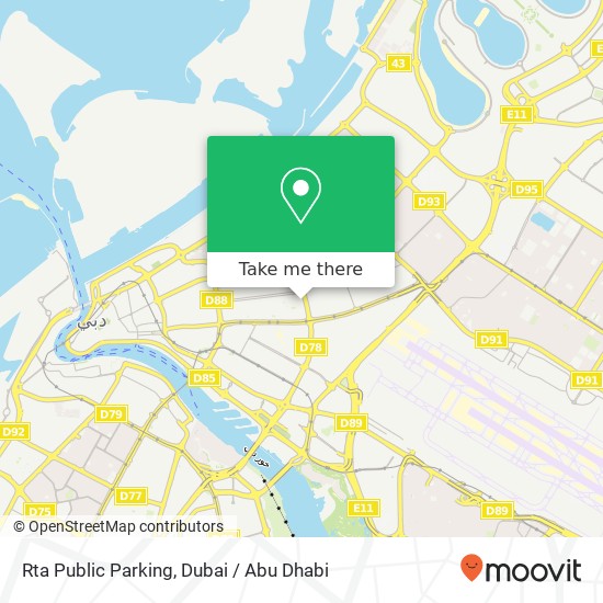 Rta Public Parking map