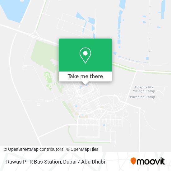 Ruwas P+R Bus Station map