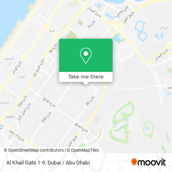 Al Khail Gate 1-9 map