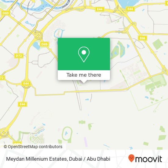 Meydan Millenium Estates map