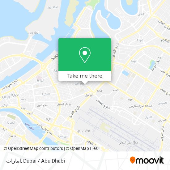 امارات map