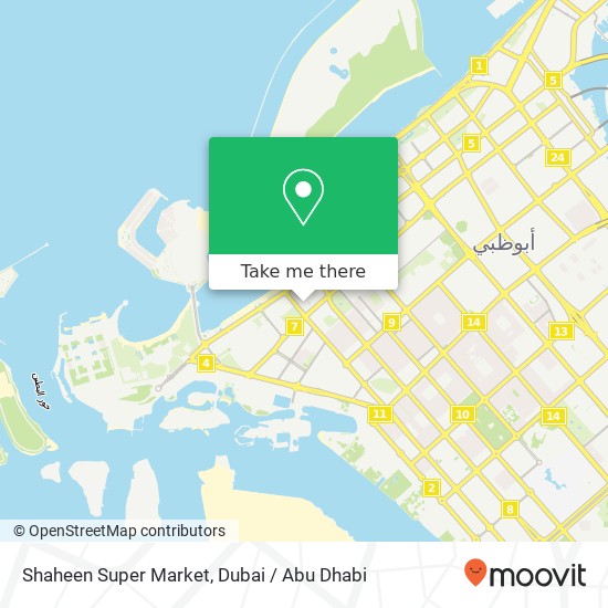 Shaheen Super Market map