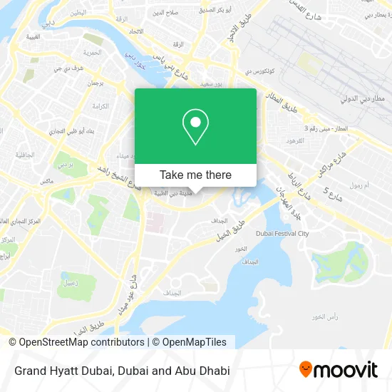 Grand Hyatt Dubai map