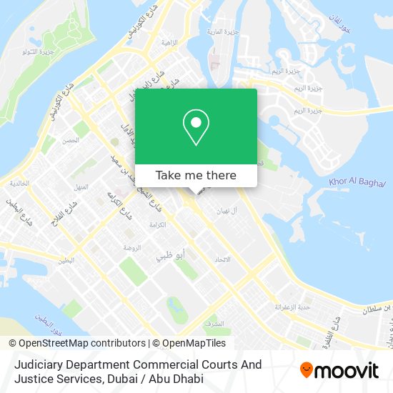 Judiciary Department Commercial Courts And Justice Services map