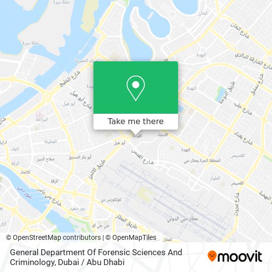 General Department Of Forensic Sciences And Criminology map