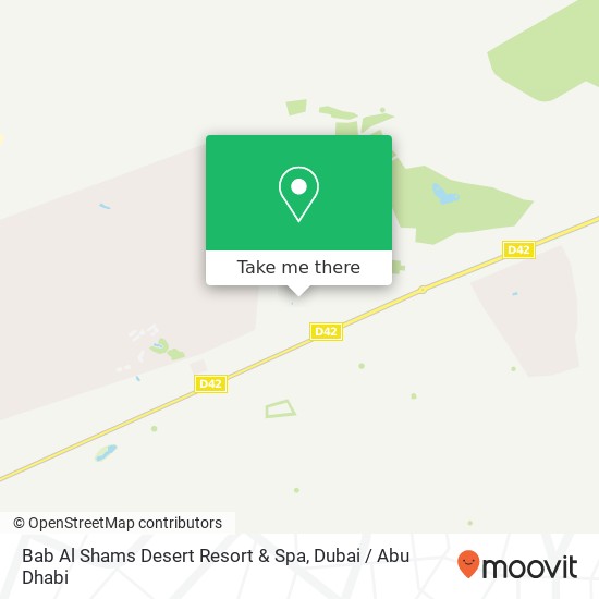 Bab Al Shams Desert Resort & Spa map