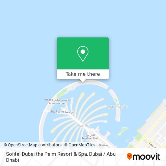 Sofitel Dubai the Palm Resort & Spa map
