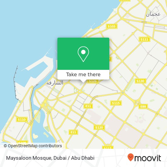 Maysaloon Mosque map