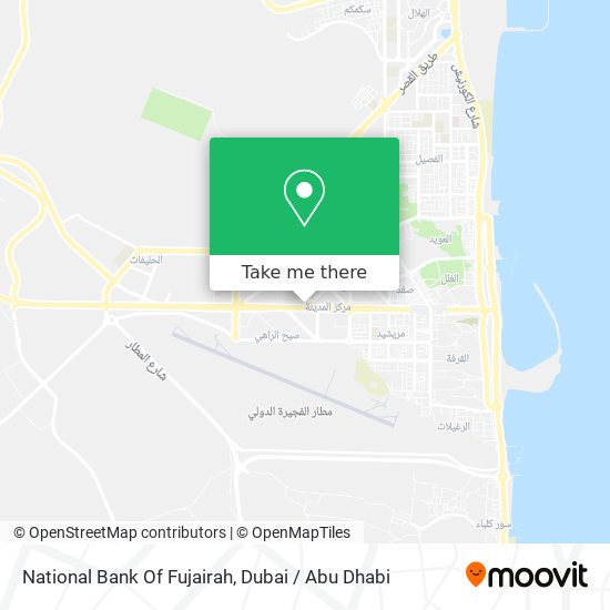 National Bank Of Fujairah map